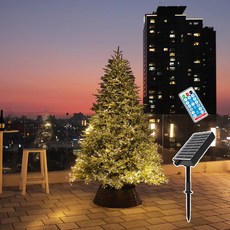 21C Trend 太陽能8種模式蜘蛛燈泡戶外串燈 500顆 15m, 黑線彩色, 1個