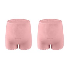 오다미 임산부 허리조절 하이웨이스트 면 사각팬티 2p