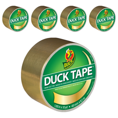 덕테이프 컬러 테이프 골드, 5개, 14. 골드 (9.1m)