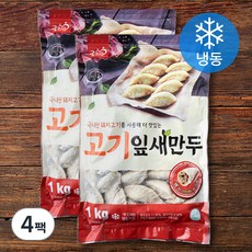 굿프랜즈 고기 잎새만두 (냉동), 1kg, 4개