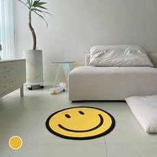 Abode 微笑印花圓形地毯