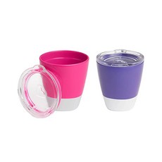 munchkin 滿趣健 學飲杯, 粉色+紫色, 2個