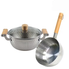 M.v.Eisenberg Est 電磁爐刻度不鏽鋼鍋具3件組, 1套, 單一顏色, 單柄鍋 18cm + 雙耳鍋 18cm + 玻璃蓋 18cm