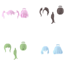 BANDAI 30MS 髮型配件套4件組 Vol.9, 1組