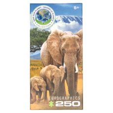Eurographics Puzzles 大象拼圖套裝, Multicolor, 250片, 1盒