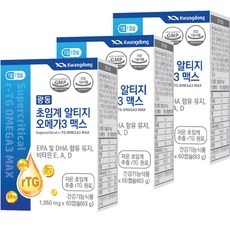 Kwangdong 超臨界rTG Omega 3 Max軟膠囊, 60顆, 3盒
