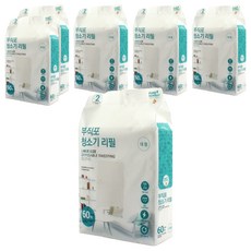 Sunwooland 頂級不織布除塵拖把補充包 大型, 6個