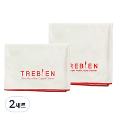 TREBIEN 超細纖維紅酒杯及廚房毛巾多功能清潔布象牙白套組, 2套