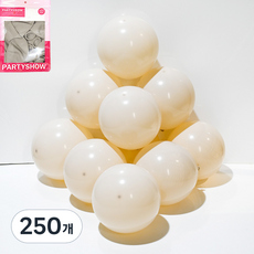 파티쇼 SHOW 벌룬 풍선 30cm, 샌드베이지, 250개