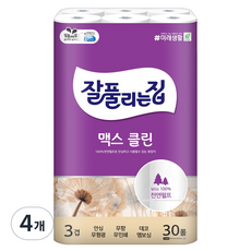 all'swell Max Clean 3層衛生紙, 30m, 4個, 30卷