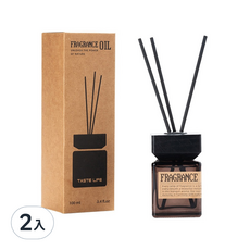 職日生 山川方蓋擴香瓶 慵懶午後 室內香氛 擴香精油 持久清新 舒緩壓力, 100ml, 2入