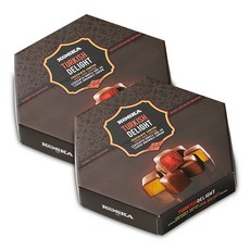 KOSKA 巧克力塗層土耳其軟糖 玫瑰檸檬風味, 140g, 2盒