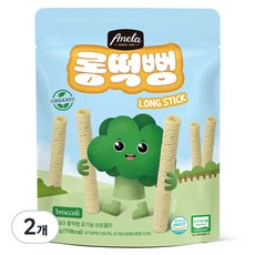 아넬라 유기농 롱떡뻥 브로콜리 롱스틱, 브로콜리맛, 30g, 2개