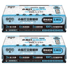 U.U Pet 寵悠悠 小蘇打豆腐砂, 原味經典, 2.4kg, 2包