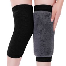 Ssolthong 防寒刷毛護膝 黑色, 1套