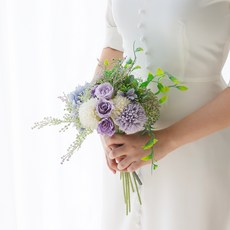 Haru Gonggan 粉彩混搭人造迷你花束, 紫色