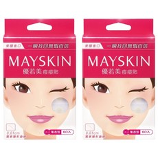 MAYSKIN 優若美 痘痘貼 薄透型, 60入, 2盒