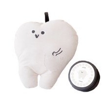 Drizzle 好滴工作室 可愛抱枕 台灣製造 附吊繩設計 附贈收納袋, 牙仙子 白色