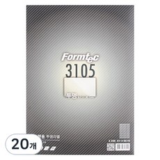 폼텍 전산라벨 IC-3105 잉크젯 투명 라벨지, 21칸, 20개