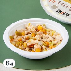 엘빈즈 치킨 느타리 야채볶음, 100g, 6개