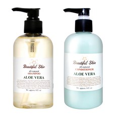 Beautiful Skin 複合性頭皮專用蘆薈洗髮精 240ml + 潤髮乳 240ml 套組, 1套