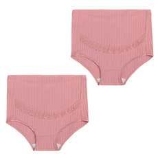 ODAMI 高腰直條壓紋孕婦內褲組 2入