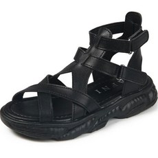 Lulushu 女童X字型羅馬涼鞋