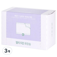 THE FACE SHOP 菲詩小舖 fmgt 每日多功能5層化妝棉, 80入, 3個