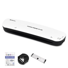 Paper Friend 實用型 A4護貝機 + A4護貝膜 25張 + 裁切機 + 圓角器 套組, A4, PL-420 (白色)