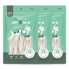 네츄럴랩 소화가 잘되는 껌 강아지 간식, 우유맛, 100g, 3개