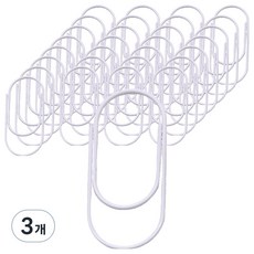 탑피아 간편한 빅 클립 화이트 5cm, 3개, 50개입