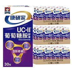 QUAKER 桂格 康研家 葡萄糖胺膠囊, 36罐, 30顆