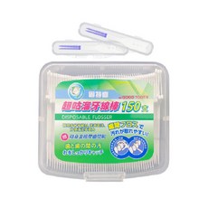 Mr.GOOD TOOTH 固特齒 超咕溜牙線棒 附按摩牙間刷, 150支, 1盒
