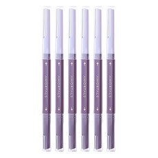 AMORTALS 爾木萄 雙頭微距修眉刀, 紫色, 6件