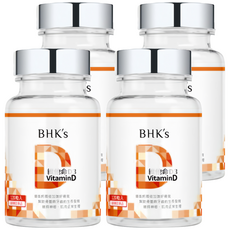 BHK's 維他命D3軟膠囊 促進鈣吸收, 120顆, 4罐