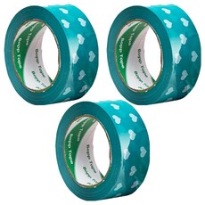 A.label 包裝用封箱膠帶 45mm x 100m B0210, 6 藍色愛心, 3個