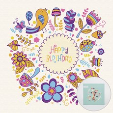 ARTJOY DIY名畫 20*20cm, 生日快樂款