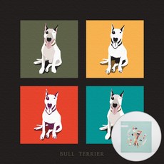 ARTJOY DIY數字油畫 20*20cm, 鬥牛梗, 1組