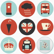 ARTJOY DIY數字油畫 20*20cm, 倫敦, 1組