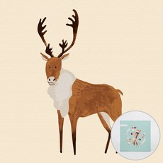 ARTJOY DIY數字油畫 20*20cm, 魯道夫, 1組