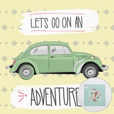 ARTJOY DIY數字油畫 20*20cm, 去冒險, 1組