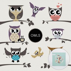 ARTJOY DIY數字油畫 20*20cm, 貓頭鷹咖啡館, 1組