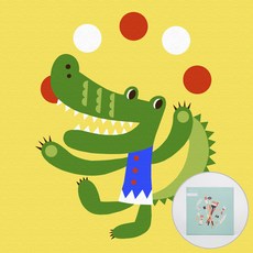 ARTJOY DIY名畫 20*20cm, 淘氣的鱷魚傑克款