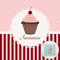 ARTJOY DIY數字油畫 20*20cm, 紙杯蛋糕, 1組