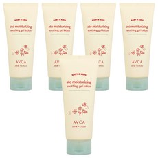아브카 베이비 앤 키즈 아토 수분강화 수딩젤 로션, 5개, 200ml
