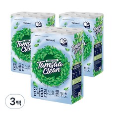 Tamsaa Clean系列3層捲筒衛生紙 30m, 30捲, 3袋