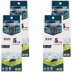 神捕 黏蠅紙7*21/5入(窗貼型) 4入 捕蚊神器 安全無毒