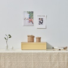 씨밀렉스 래폴드 모듈형 플라스틱 서랍장 S, 무디파스텔머스터드옐로우, 1단