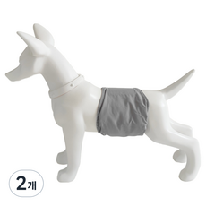 도호 강아지 컬러풀 매너벨트 그레이, 초소형, 2개, 1개입