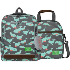 HOPPING BAG 孩童印花雙肩背包 2入組